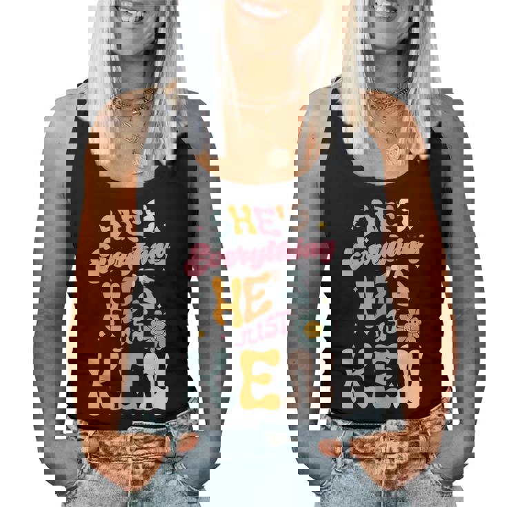 Groovy Retro Shes Everything Hes Just-Ken Funny Saying Women Tank Top Weekend Graphic