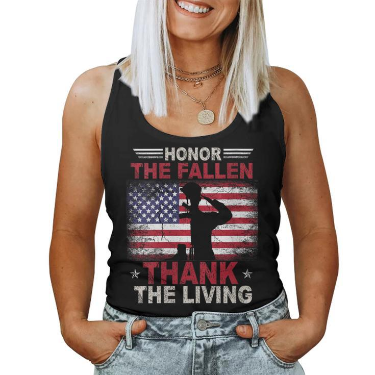 Honor The Fallen Veteran Themed Military Support Veteran Day Women Tank Top