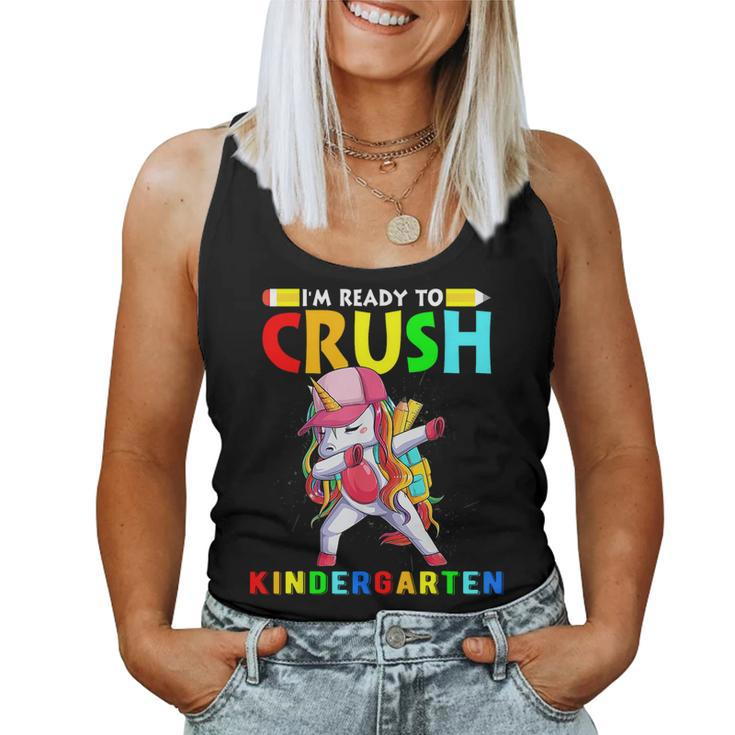 Im Ready To Crush Kindergarten Unicorn Girls  Women Tank Top Weekend Graphic