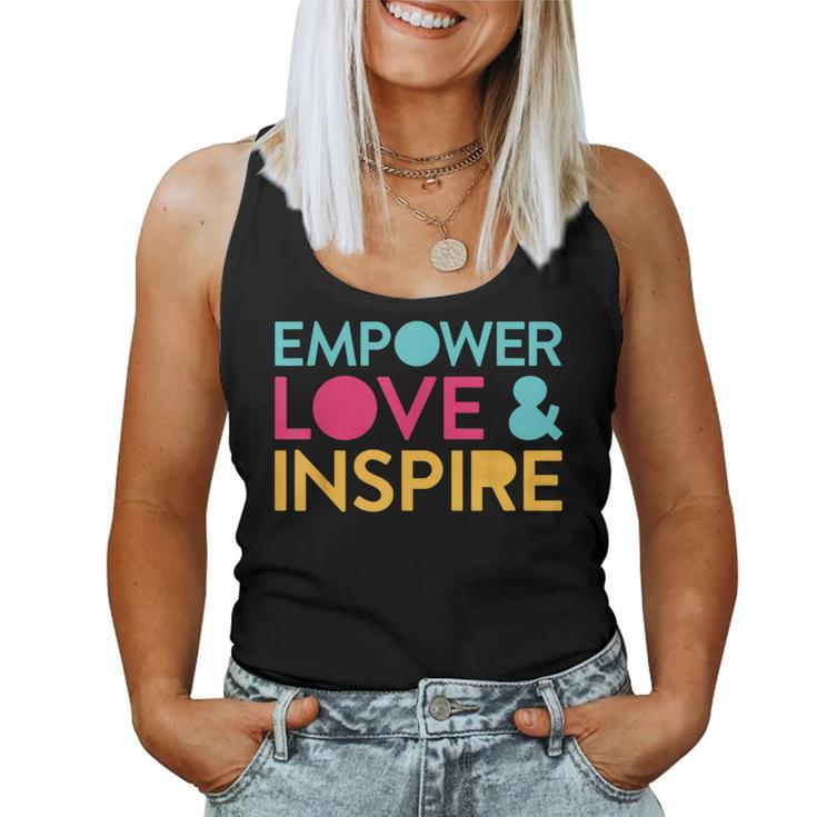 Inspirational Inclusion Empowerment Quote For Teacher Women Tank Top