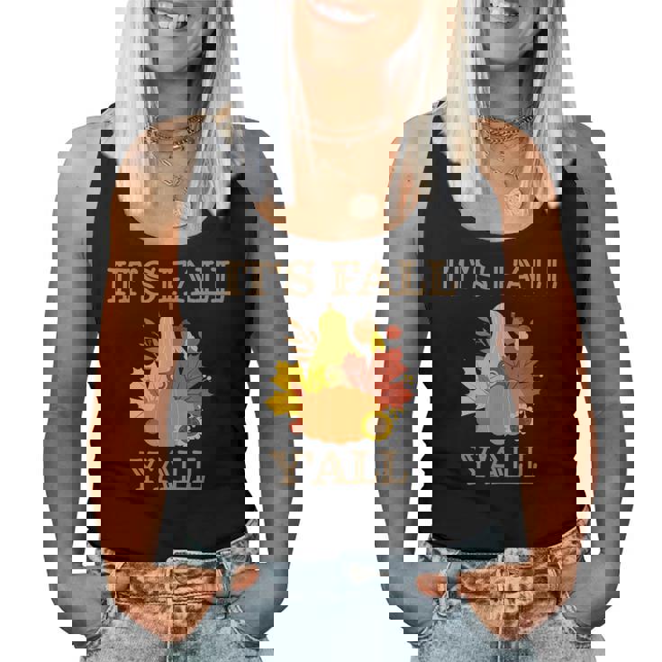 It's Fall Yall Pumpkins Halloween Fall Autumn Halloween Women Tank Top