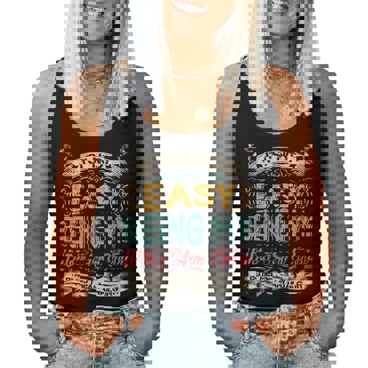 Its Not Easy Being My Wifes Arm Candy But Here I Am Nailin Women Tank Top