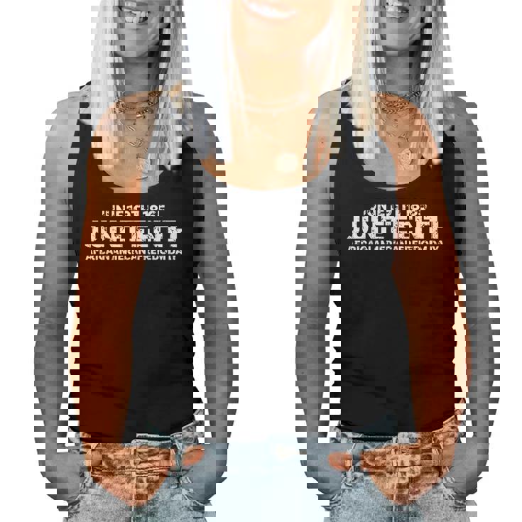 Junenth Day For Men Women Kids Women Tank Top