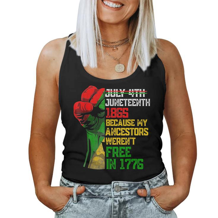 Junenth Is My Independence Day Afro Black Women Men  Women Tank Top Basic Casual Daily Weekend Graphic