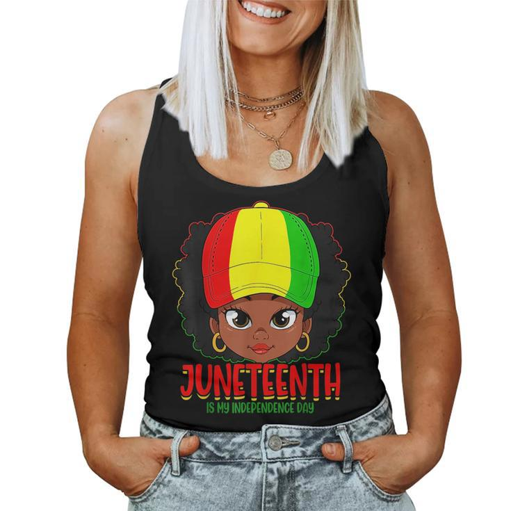 Junenth Is My Independence Day Black Women Black Pride  Women Tank Top Basic Casual Daily Weekend Graphic