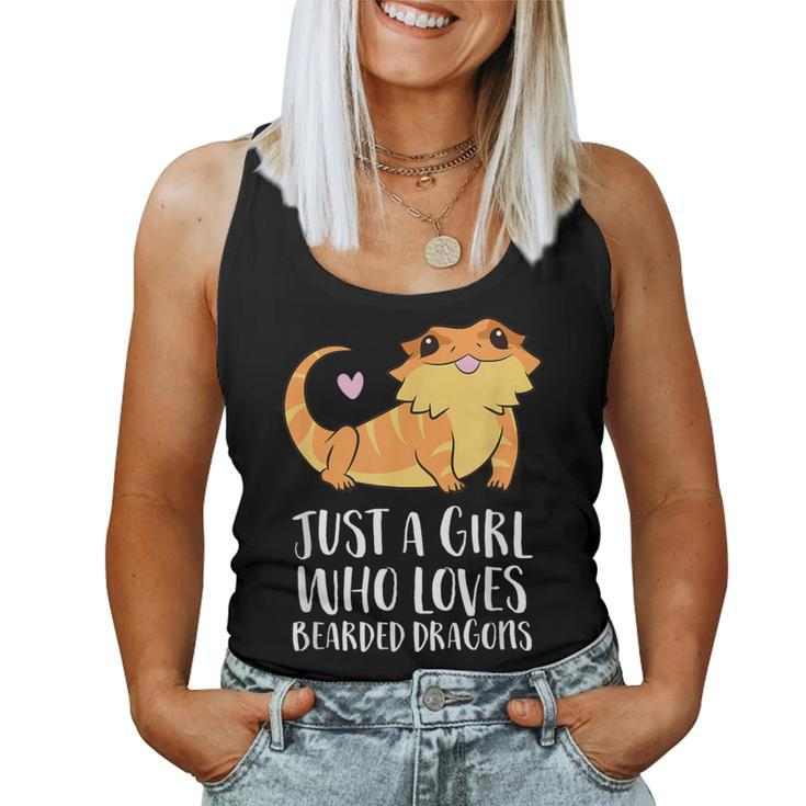 Just A Girl Who Loves Bearded Dragons Lizard Reptile Women Tank Top