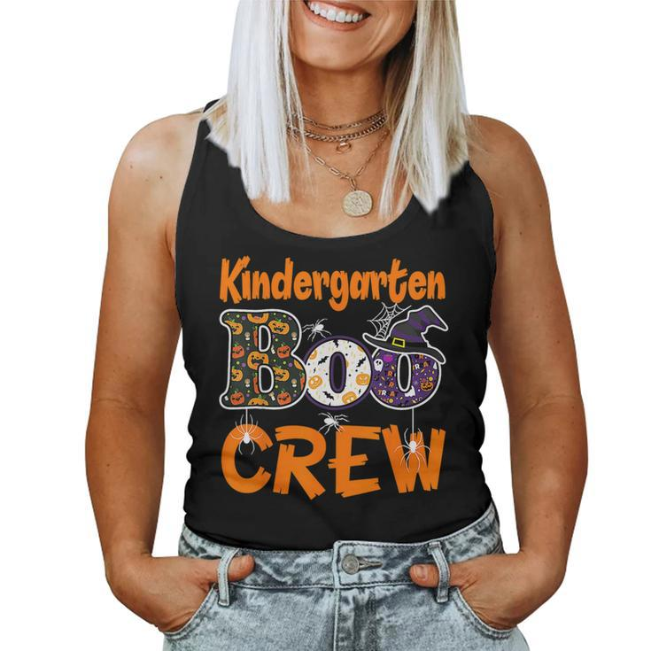 Kindergarten Boo Crew Teacher Student Halloween Costume 2023 Women Tank Top