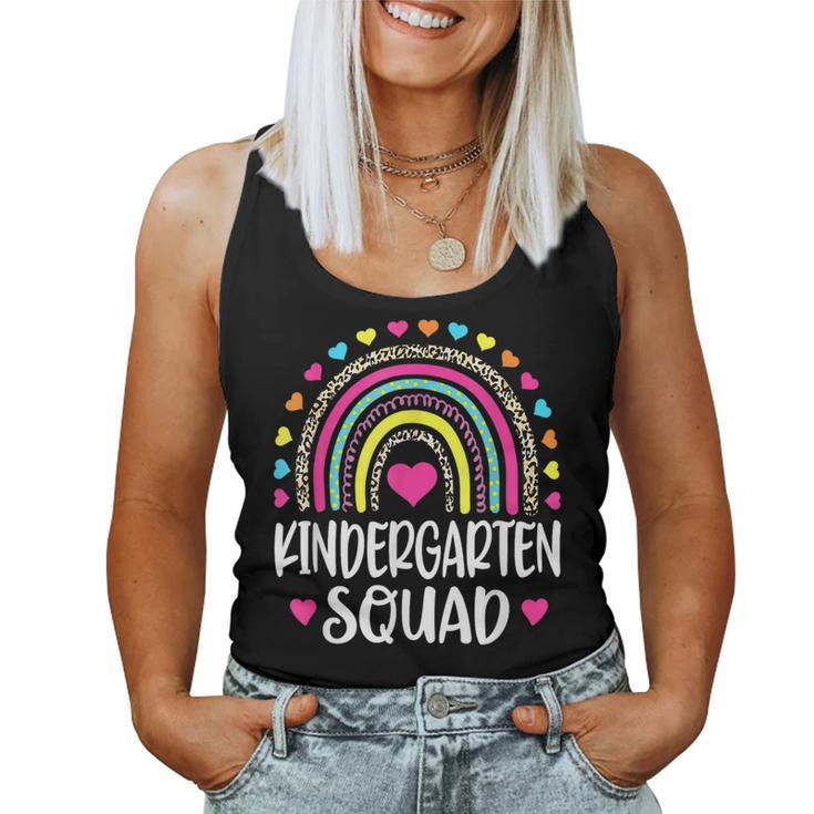 Kindergarten Squad Rainbow Back To School Teacher Women Tank Top