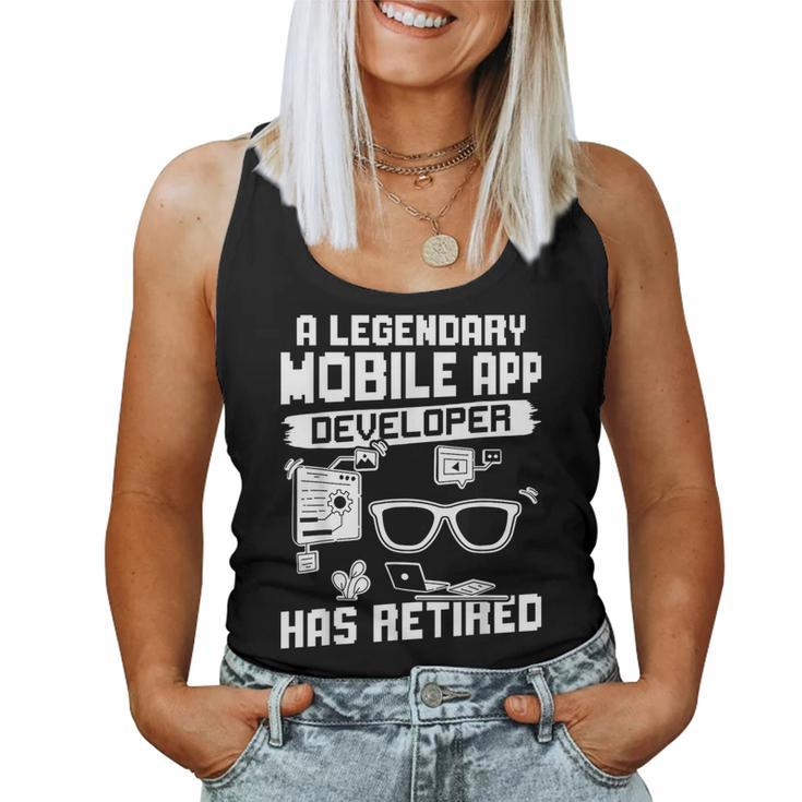 A Legendary Mobile App Developer Has Retired Women Tank Top