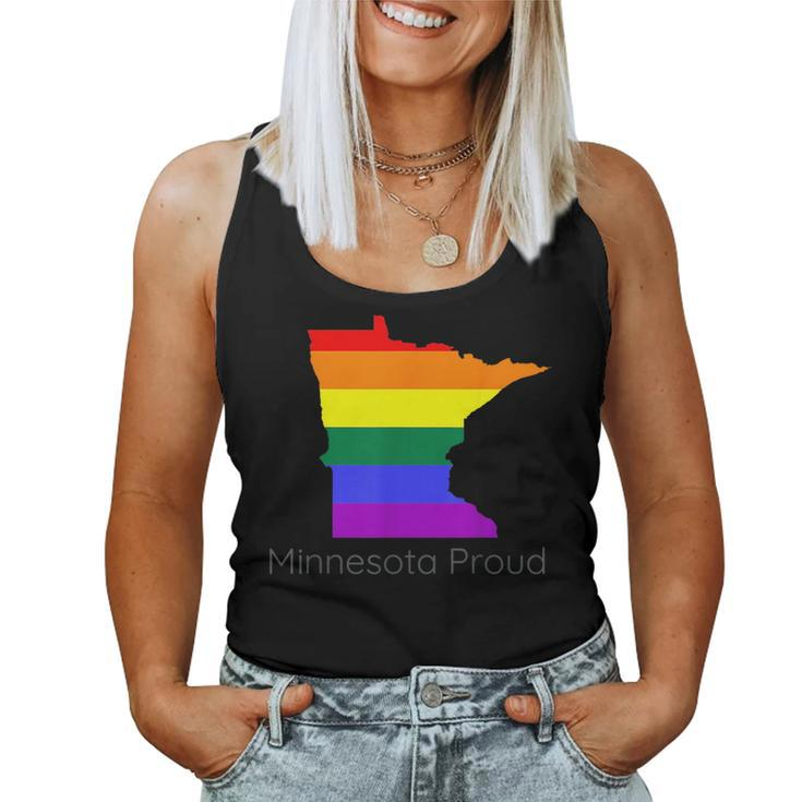 Lgbtq Minnesota Gay Pride Proud Rainbow Flag Love Is Love Women Tank Top