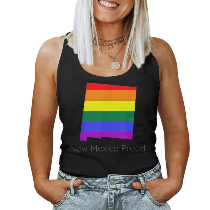 Lgbtq New Mexico Gay Pride Proud Rainbow Flag Love Is Love Women Tank Top