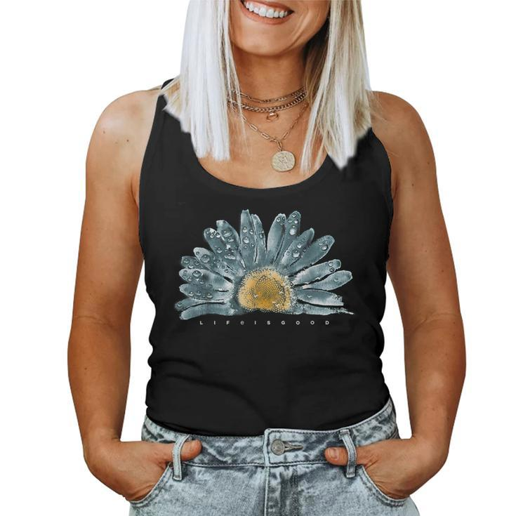 Life Is Funny Really Good Sunflower Men Women Family Black  Women Tank Top Weekend Graphic