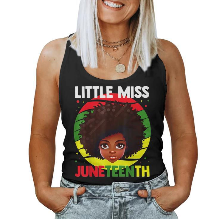 Little Miss Junenth Girls And Youths Celebrate Your Roots Women Tank Top