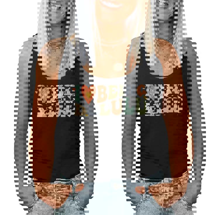 I Love Being Delulu I Heart Being Delulu Women Tank Top