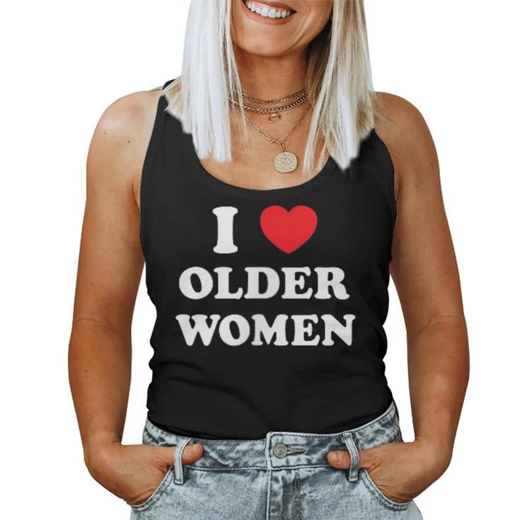 I Love Heart Older Women Women Tank Top
