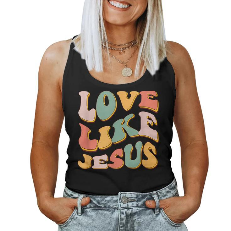 Love Like Jesus Graphic Women Tank Top