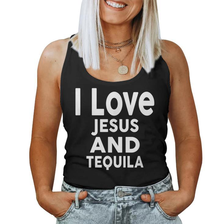 I Love Jesus And Tequila Bar Tequila Women Tank Top