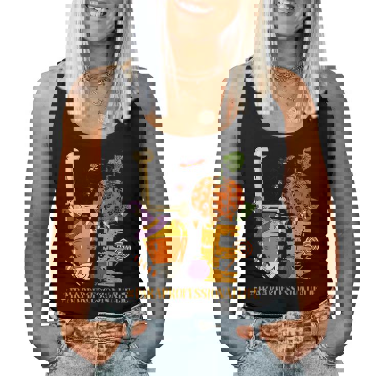 Love Paraprofessional Halloween Costume Pumpkin Autumn Fall Halloween Costume Women Tank Top