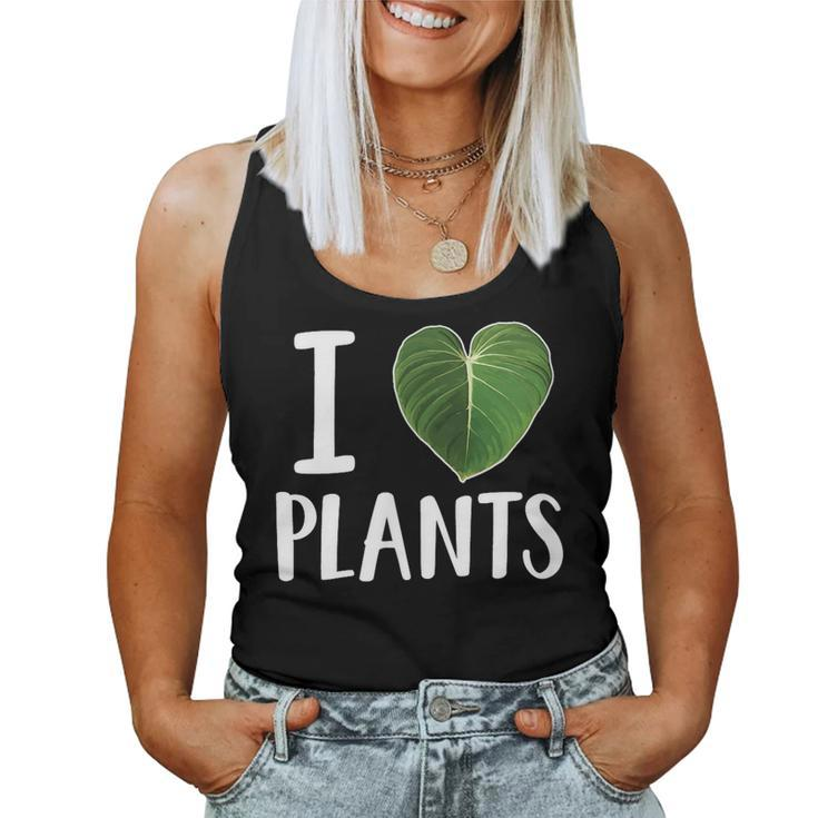 I Love Plants I Heart Plants Leaf Women Tank Top