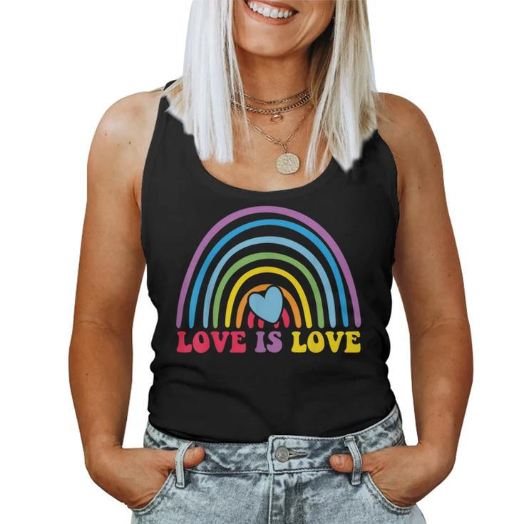 Love Is Love Rainbow Lgbt Gay Lesbian Pride Women Tank Top