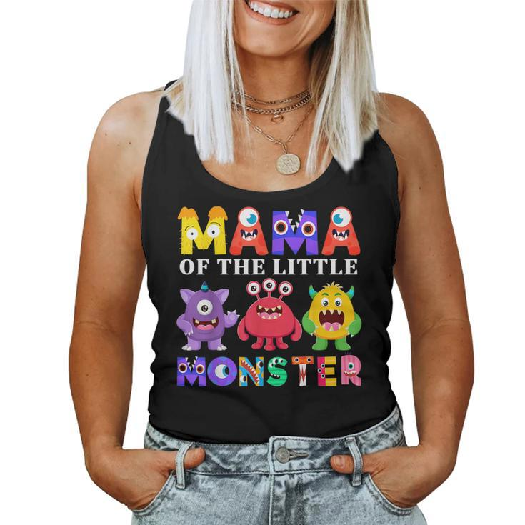 Mama Little Monster Kids 1St Birthday Party Family Monster  Women Tank Top Basic Casual Daily Weekend Graphic