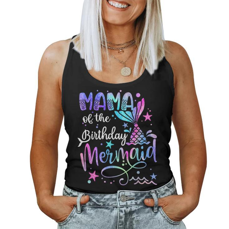 Mama Of The Birthday Mermaid Matching Family Party Mothers  Women Tank Top Basic Casual Daily Weekend Graphic