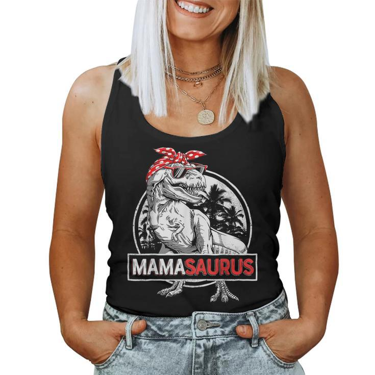 MamasaurusRex Dinosaur Mama Saurus Family Matching For Mama Women Tank Top
