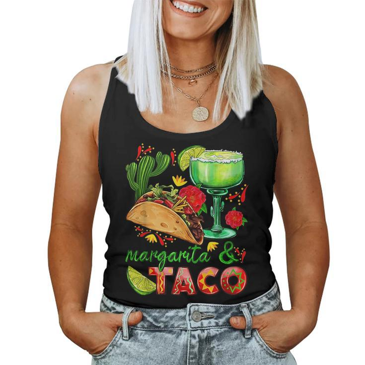 Margs & Tacos Margarita Tequila Drinker Taco Lover Tacos Women Tank Top