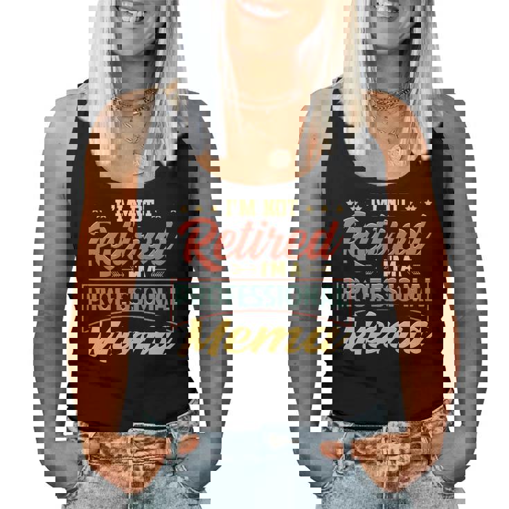 Mema Grandma Gift Im A Professional Mema Women Tank Top Weekend Graphic