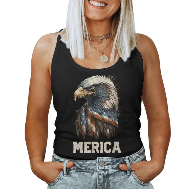 Merica Eagle Mullet 4Th Of July Men Women American Flag Usa Women Tank Top