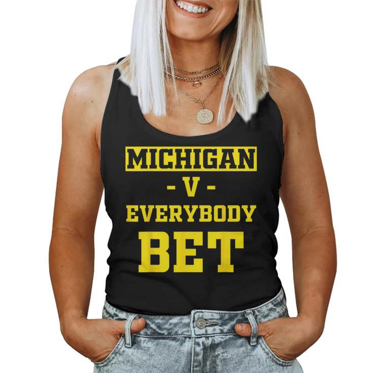 Michigan Bet For Michigan Bet Women Tank Top