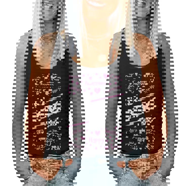 Mimi Grandma Gift Its A Mimi Thing Women Tank Top Weekend Graphic