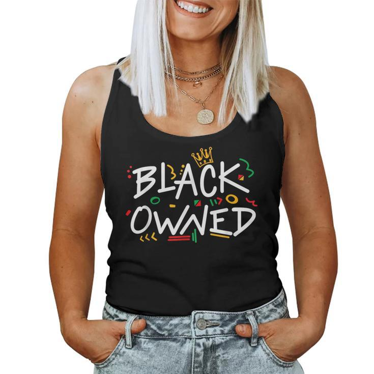Minding My Owned Black Business Men Women Junenth Pride  Women Tank Top Basic Casual Daily Weekend Graphic