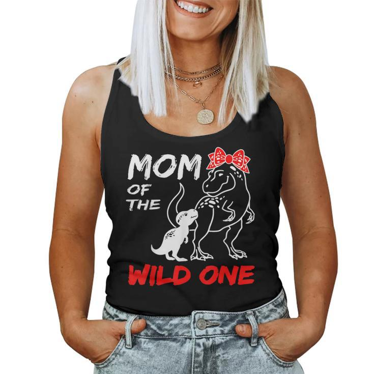 Mom Of The Wild One Mamasaurus Dinosaur T-Rex Women Tank Top