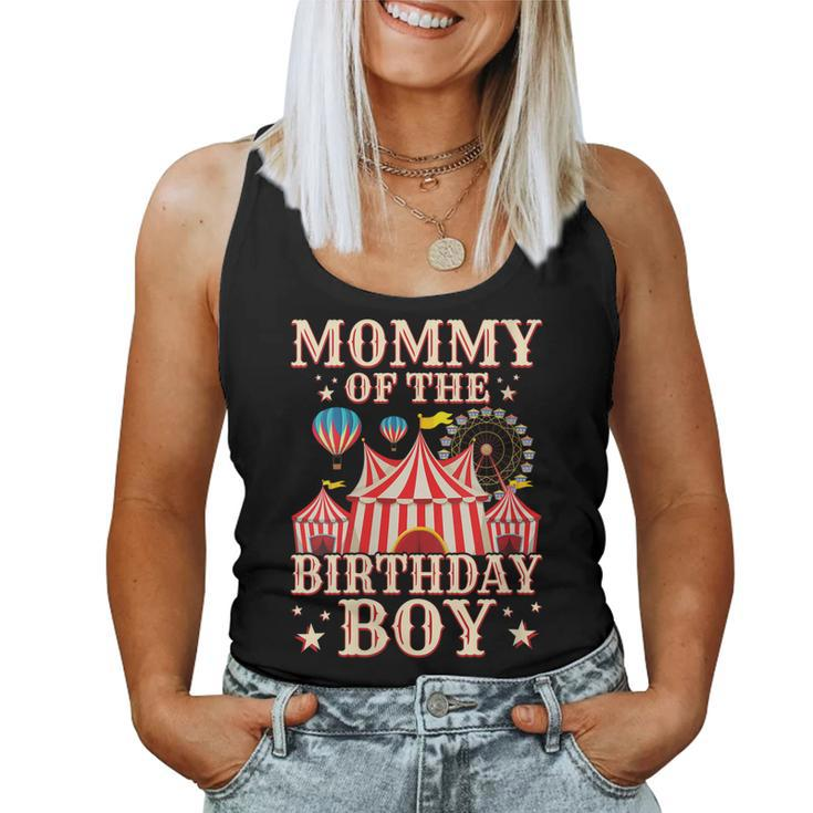 Mommy Of The Birthday Boy Carnival Circus Themed Family Women Tank Top