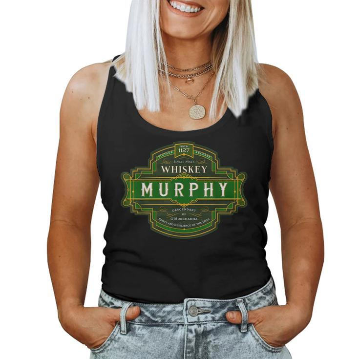 Murphy Whiskey Old Irish Family Names Whiskey Brands Women Tank Top