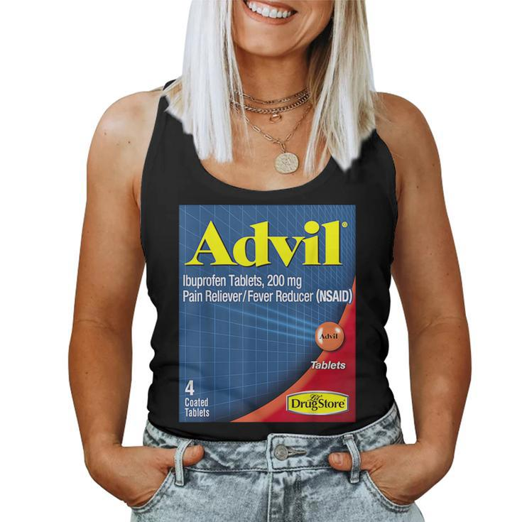 Nurse Pharmacy Halloween Costume Advil Ibuprofen Tablets Women Tank Top