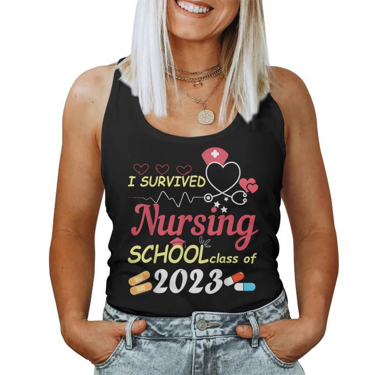 Nurse Senior Grad Class Of 2023 Cool Nursing Graduate Women Tank Top