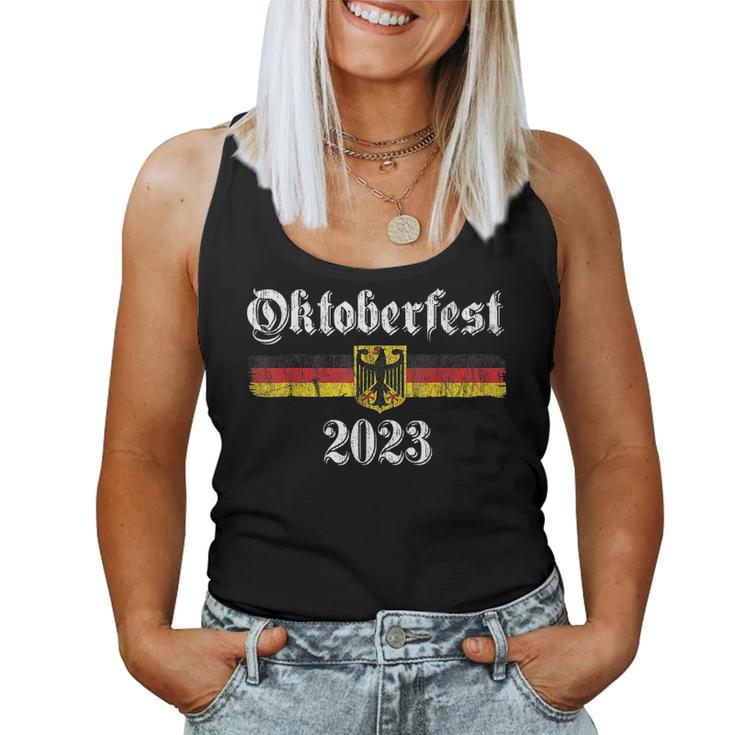 Oktoberfest 2023 German Beer Men Women Vintage German Flag Beer Women Tank Top