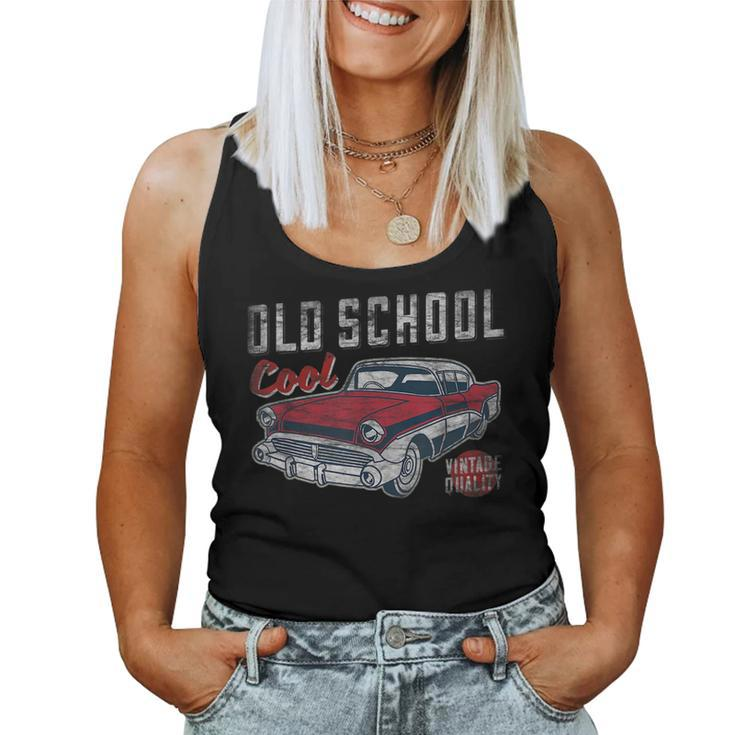 Old School Cool 50S Classic Car Graphic Men And Women Women Tank Top