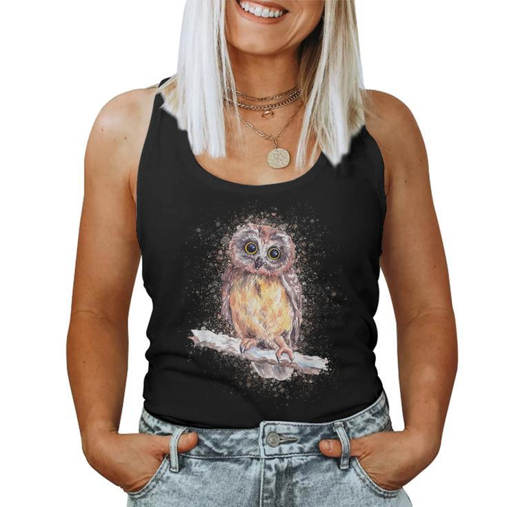 Owl Lover Owl Art Owl Women Tank Top