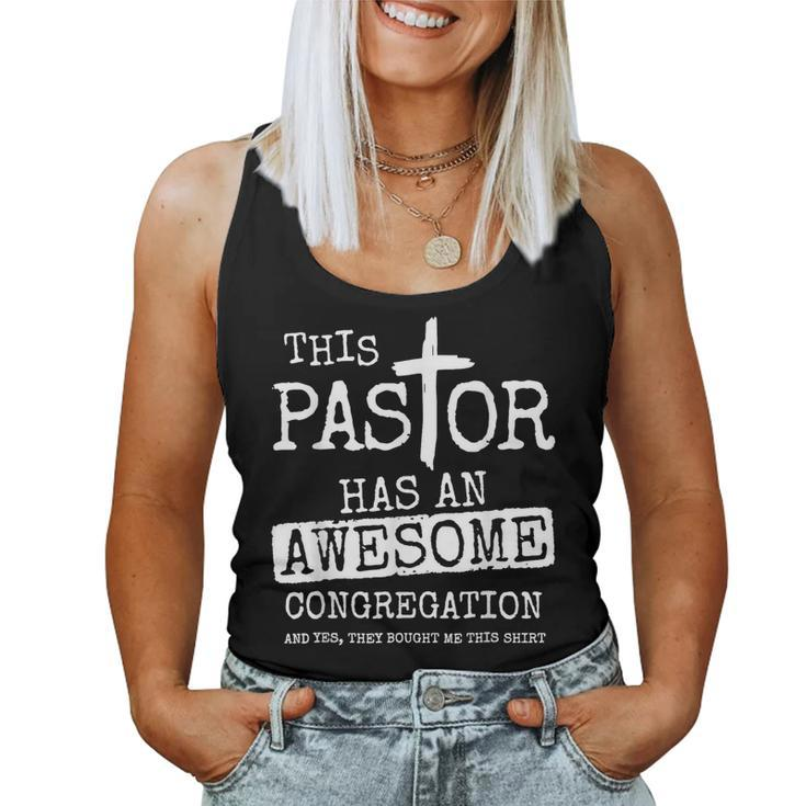 This Pastor Has An Awesome Congregation Jesus Women Tank Top