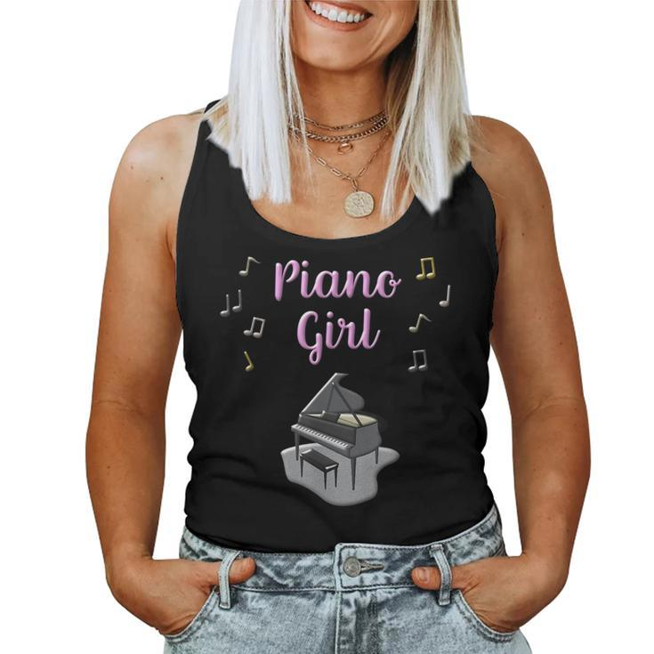 Piano Girl Piano Player Pianist Women Tank Top