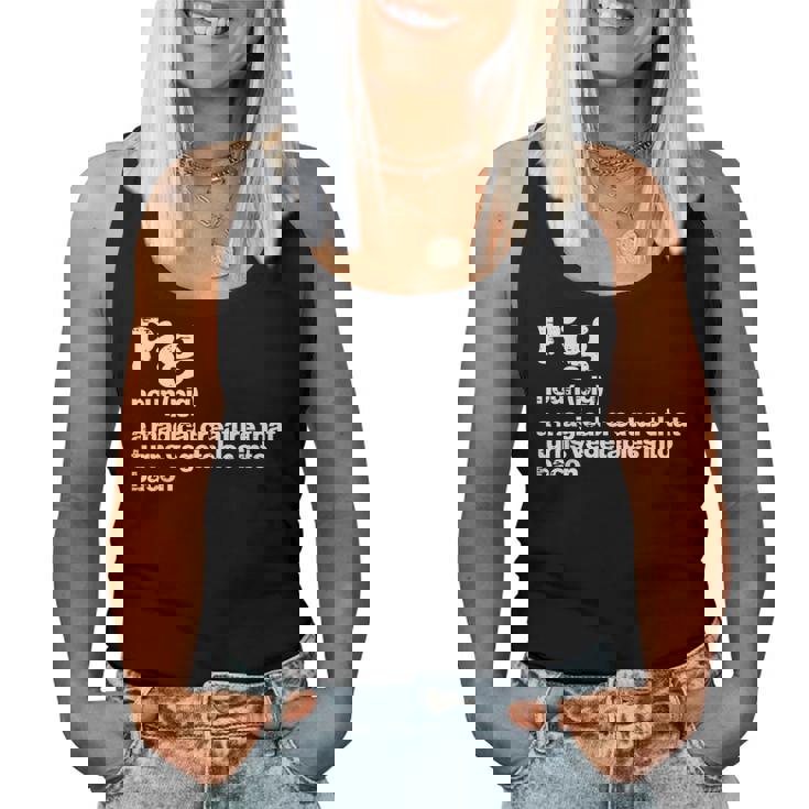 Pig Definition Bacon Bbq Barbecue Grill Men Women Kids For Pig Lovers Women Tank Top