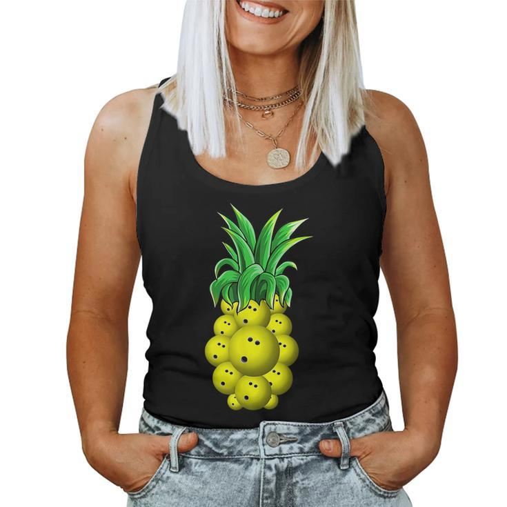 Pineapple Hawaiian Bowling T Aloha Beach Hawaii Women Tank Top