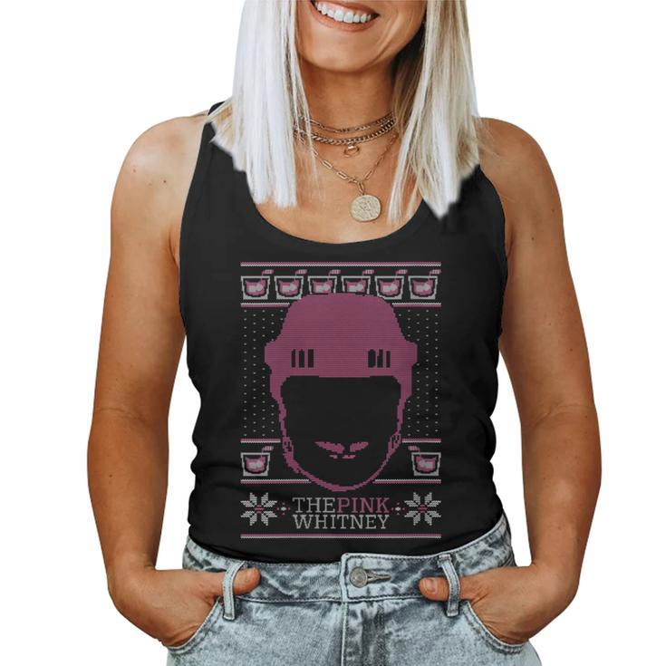 The Pink Whitney Ugly Christmas Sweater Party Hockey Women Tank Top