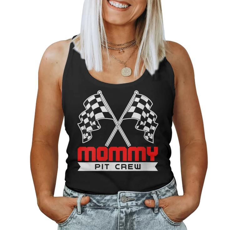 Pit Mom Crew Mommy Racing Race Car Costume Women Women Tank Top