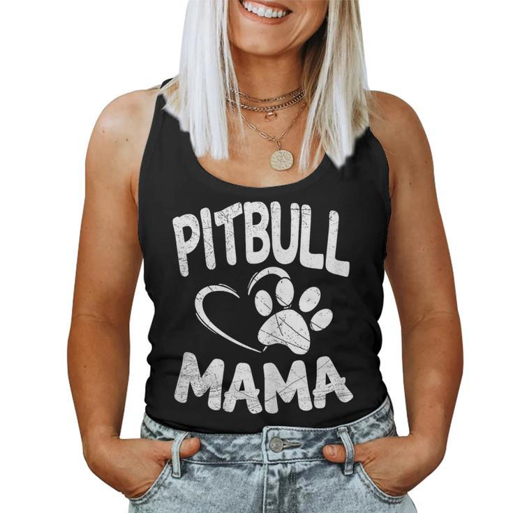 Pitbull Mama Pit Bull Lover Dog Terrier Mom Women Tank Top