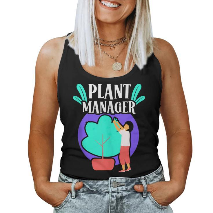 Plant Manager Garden Landscaping Gardening Gardener Women Tank Top