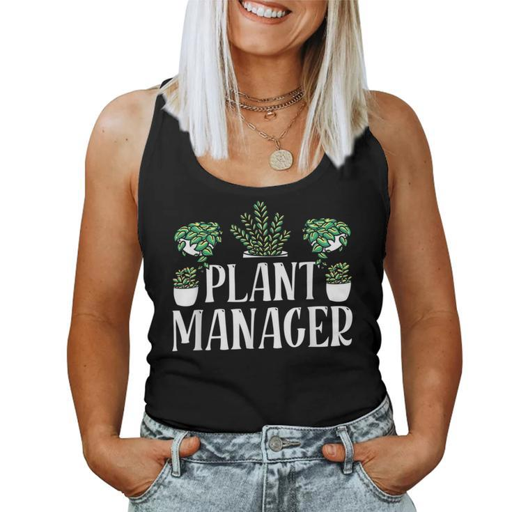 Plant Manager Landscaping Garden Gardening Gardener Women Tank Top
